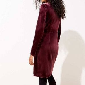 LOFT Velvet Wrap Dress